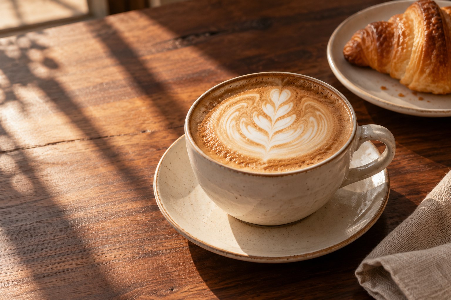 Cappuccino z kremowym latte art